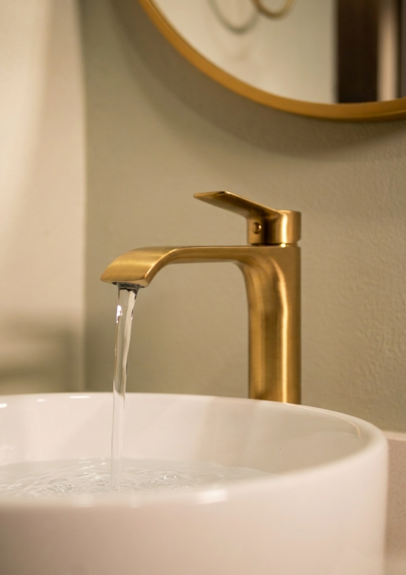 Baño dorado de lujo — Modern Space