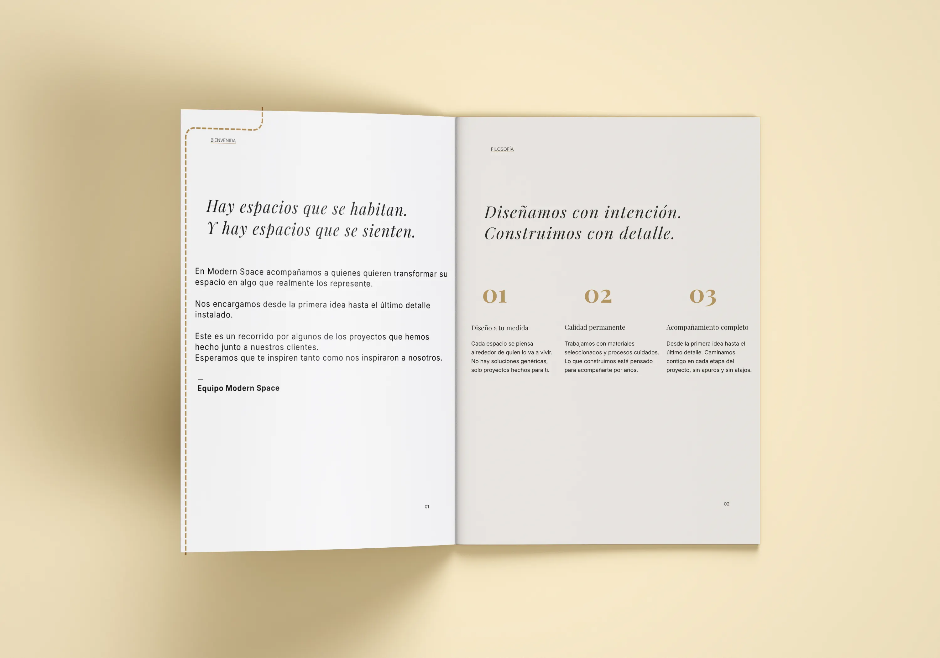 Catálogo Modern Space 2026 — páginas interiores